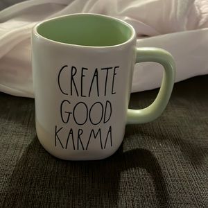 Rae Dunn Ceramic “CREATE GOOD KARMA” ceramic mug